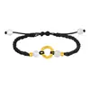 Pulseira de Casal Fita de Möbius de Ouro Puro 999 Shuibei Corda de Mão Trançada Vermelha e Preta Sinal de Amor para Homens e Mulheres Presente