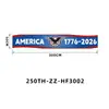 Bandera de Fondo para Cumpleaños del 250 Aniversario Americano Transfronteriza Bandera de Jardín 1776-2026 Bandera Decorativa del Día de la Independencia
