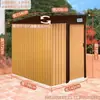 Cobertizo de Herramientas para Exteriores, Casa de Almacenamiento para Patio Trasero de Jardín, Casa Pequeña Móvil de Ensamblaje Exterior, Cobertizo de Almacenamiento Simple Temporal