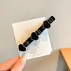 Pinza para el Cabello de Princesa para Niñas con Pinzas Laterales de Doble Capa, Pasador para Flequillo, Accesorio para el Cabello de Pinza de Pato con Flor de Camelia