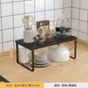 Prateleira de armazenamento para bancada de cozinha, prateleiras em camadas para organizar pratos, temperos e outros itens dentro de armários