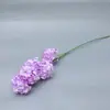 Flores artificiales moradas personalizadas para bodas, decoración de hoteles, paisajismo, caminos florales decorativos, paredes de flores, flores falsas, arreglos florales de plástico