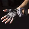 Guantes de fitness con mancuernas para mujer, estilo fino de verano, antideslizantes para ciclismo, levantamiento de pesas, frisbee, prevención de callos, guantes deportivos de medio dedo para hombre