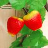 Vime de Frutas Artificiais Pendurado na Parede Videira Uva Ar Condicionado Decoração de Sala de Estar Interna Flor de Plástico Flor de Seda Videira