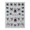 FULL BEAUTY transfronterizo nuevo Halloween relieve tridimensional gema ojo de demonio araña pegatinas para uñas al por mayor