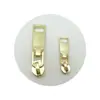 En stock al por mayor cabeza de cremallera de aleación de zinc cabeza de cremallera metálica de doble sección cabeza de cremallera para ropa y equipaje cabeza de cremallera de nailon