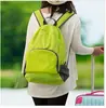 Mochila de Viaje Plegable con Logo Impreso, Bolsa Simple Ultra Ligera de Piel para Viajes al Aire Libre, Mochila de Entrenamiento para Estudiantes Hombres y Mujeres