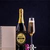 Amazon 50 Anos Festa Garrafa de Vinho Rótulo Adesivo Cinquenta anos Criativo Preto Dourado Adesivo Adesivo Adesivo