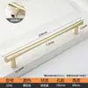 Maçaneta de Porta de Armário Dourado Escovado Minimalista Moderna de Luxo Leve Estilo Francês Ferragens para Móveis de Guarda-Roupa Armário Gaveta