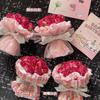 Flores Secas Flores Reales Ramo de Rosas Mini Flores Eternas Pequeños Adornos Estilo Chanel Ramo Regalo Acompañante Flores Decorativas para Coche