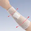 Venda elástica tipo malla en rollo, venda elástica extensible para múltiples partes del cuerpo, utilizada para envolver y fijar, venda de malla elástica blanca