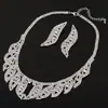 Joyería Europea y Americana Moda para Damas Accesorios para Fotografía de Bodas Rendimiento de Banquete Collar Pendientes Conjunto de Dos Piezas N349