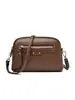 Bolsa Pequena Versátil para Mulheres 2025 Nova Bolsa Transversal Simples Couro Macio Moderno Bolsa para Celular Bolsa Casual para Mãe de Meia-Idade Tendência