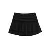 Falda plisada de cintura baja estilo europeo y americano para mujer 2025 Nueva con estampado de lunares, falda de pastel decorativa en capas, minifalda
