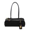 Bolso de Bowling Vintage de Ante para Mujer Hebilla de Cinturón de Moda de Nicho Bolso Largo de Hombro Debajo del Brazo Bolso Estilo Baguette de Moda