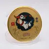 Moedas Commemorativas Europeias e Americanas dos Doze Signos do Zodíaco Banhadas a Ouro 12 Signos do Zodíaco Tarot Sol Desejante Medalha Commemorativa Moedas Coloridas Moeda Estrangeira
