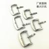Acessórios de fivela de relógio de aço inoxidável de fábrica com pino para pulseira de couro 16 18 20 22 24 26mm fivela de pino escovada