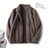 ¡Orden de País Insular! ¡Forro Polar Compuesto! Chaqueta Gruesa Cálida de Vellón de Cordero con Cuello Alto para Hombre Primavera y Otoño 2026