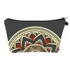 Venta Caliente Transfronteriza Flor de Mandala Impermeable Poliéster Bolsa de Cosméticos Monedas Papelería Artículos de Tocador Portátil Cremallera Bolsa de Almacenamiento