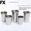 Copo de Cerveja de Aço Inoxidável 304 Amazon Transfronteiriço com Borda Arredondada Dobrada, Copo de Suco, Copo de Café, Copo para Bebidas Geladas, Fácil de Transportar