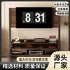 Mueble de TV Móvil de Madera Maciza para Sala de Estar Dormitorio del Hogar, Simple de Pie con Almacenamiento Integrado con Ruedas, Soporte de TV