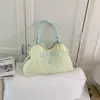 Bolsa de bordado floral de nicho estilo coreano para mulheres, nova bolsa de mão de tecido 2026, bolsa tote de ombro de grande capacidade para o dia a dia