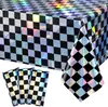 Amazon Transfronteiriço Toalha de Mesa a Laser de 108 polegadas Adereços de Decoração de Cena Toalha de Mesa Lisa a Laser Descartável
