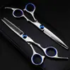 Cg 6.0 pulgadas Huo Tijeras de Peluquería de Tornillo Coloridas Tijeras de Cortar el Cabello Tijeras Planas Tijeras para Flequillo Tijeras Adelgazadoras
