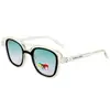 Nuevas Gafas Lindas para Bebé Dibujos Animados Transparentes Gafas de Sol para Niños Anti-UV Estilo Niños y Niñas Gafas de Sol para Fotos