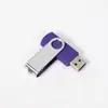 Fábrica de Origen Memoria USB Giratoria de Metal 16g con Logo Grabado a Láser Capacidad Pequeña 256m Regalo USB 32g 128m