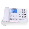 Telefone Zhongnuo C219 para Idosos Telefone Fixo Residencial Linha Fixa Botões Grandes Viva-Voz Três Conjuntos de Número Familiar Chamada Recebida