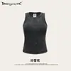 Verano Estilo Europeo y Americano Spice Girl Industria Pesada Lavado Corto Ropa Exterior Slim Ken Bean Chaleco Trendy para Mujer Interior Chaleco en I Colgante