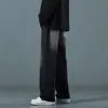 Pantalones vaqueros para hombre de primavera y otoño, pantalones holgados de pierna recta con cintura elástica, pantalones largos casuales nuevos para hombre 2026, modernos