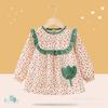 Abrigo babero para comer para niñas, delantal impermeable de pana gruesa para niños, ropa protectora antidesgaste de estilo occidental para otoño e invierno para niños