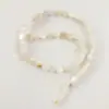 Cuentas de Disco Rectangular de Concha de Agua Dulce Chapada en Metal Transfronterizo, Abalorios de Concha Ligera, Trébol de Cuatro Hojas, Estrella de Cinco Puntas, Cuentas Redondas, Accesorios para Joyería DIY