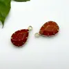 Accesorios para Joyería DIY Transfronterizos Flor de Garra de Cobre Chapada en Oro Piedra Natural Colorida Cristal Gota de Agua Colgante Pendientes Collar Pasador de Pelo