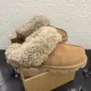 Henan Sangpo 2026 Outono/Inverno Novo Estilo Coreano Roupa Exterior Pantufas de Cabelo Cacheado Confortáveis Versáteis Solado Grosso Slip-on Pantufas para Pessoa Preguiçosa