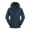Jieke Rei Lobo Outdoor Três em Um Forro de Lã Removível Outono e Inverno Novo Conjunto de Duas Peças Masculino para Mulheres
