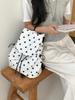 Mochila Casual Versátil de Lunares Estilo Verano para Niñas, Mochila Ligera de Nylon Estilo Coreano de Nicho para Estudiantes y Viajes