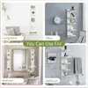 Estante de Esquina para Montar en la Pared para Uso Doméstico, Estante de Almacenamiento Triangular para Pared, Estante Divisor de Esquina, Estantería de Múltiples Niveles, Estante de Almacenamiento Múltiple en Pared para Cocina