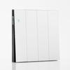 Interruptor de enchufe de vidrio templado con sensación de piel blanca, panel de cinco orificios esmerilado oculto para el hogar, interruptor de enchufe 86, venta al por mayor