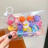 Bola de pelo cuerda para el pelo de niños felpa anillo para el pelo pulgar pasador para el pelo de bebé no daña el pelo goma elástica pequeña cuerda para tirar del pelo pequeña accesorios para el pelo