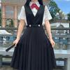 Saia de proteção de leite genuína saia de uniforme jk saia de estudante básica conjunto completo de saia de cartão de leite estilo faculdade saia-colete japonesa roupas de classe escolar