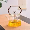 Bule Separador de Água e Chá Transfronteiriço Doméstico High-End Vidro Borossilicato Pote com Alça Pote para Preparo de Chá Pote Único Resistente a Altas Temperaturas