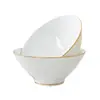 Cubo de Cerámica Estilo Japonés de Lujo Ligero, Bol Jingdezhen Phnom Penh Hueso de China, Bol Doméstico para Arroz, Bol para Ramen, Bol para Fideos, Bol para Aderezo, Bol para Verduras