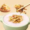 Verduras Crujientes Encurtidas con Brotes de Bambú y Hojas de Mostaza Conservadas, Sabor Original, Listas para Comer, Porción Pequeña para Acompañar Arroz y Gachas