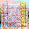 Pegatinas Infantiles de Dibujos Animados Tridimensionales Lindos Animales de Cristal Niñas Transparentes 3D Relieve Tridimensional Divertidos para Teléfono Móvil