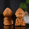 Souvenir de Navidad Talla en Madera de Ciprés Llavero Colgante Navideño Productos de Madera del Zodiaco de Dibujos Animados Dragón, Serpiente y Año del Caballo