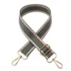 Nova cor dourada e prateada alça de ombro de seda alça longa transversal de ombro feminina acessórios de bagagem alça decorativa alça de bolsa de comércio exterior