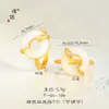 Tienda de oro Puzuo con el mismo espíritu de oro de arena hebilla de seguridad serpiente collar versátil único exquisito año de la serpiente este año cadena para la clavícula mujeres